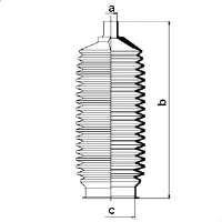 Bota de proteção do mecanismo de direção (de cremalheira) Volvo V70 1 LV