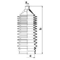 83938 GKN-Spidan bota de proteção do mecanismo de direção (de cremalheira)