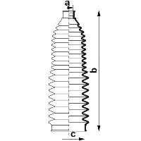 83921 GKN-Spidan bota de proteção do mecanismo de direção (de cremalheira)