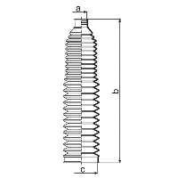 83987 GKN-Spidan bota de proteção direita do mecanismo de direção (de cremalheira)