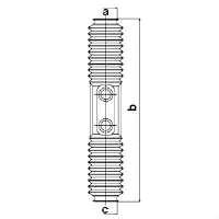 83591 GKN-Spidan bota de proteção do mecanismo de direção (de cremalheira)