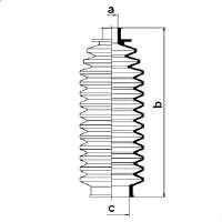 Bota de proteção do mecanismo de direção (de cremalheira) 841009330 FAG