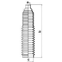 83686 GKN-Spidan bota de proteção direita do mecanismo de direção (de cremalheira)