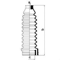 83653 GKN-Spidan bota de proteção do mecanismo de direção (de cremalheira)