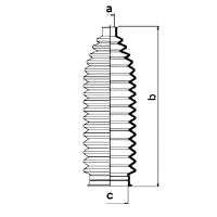 83842 GKN-Spidan bota de proteção do mecanismo de direção (de cremalheira)