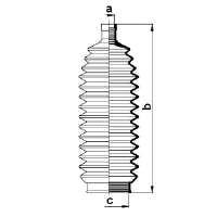 83859 GKN-Spidan bota de proteção do mecanismo de direção (de cremalheira)