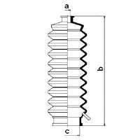 Bota de proteção do mecanismo de direção (de cremalheira) 841009230 FAG