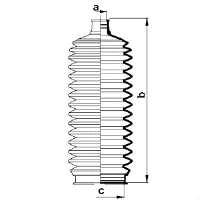 83890 GKN-Spidan bota de proteção do mecanismo de direção (de cremalheira)