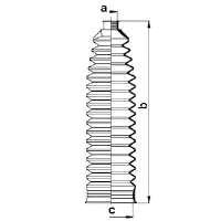 83892 GKN-Spidan bota de proteção do mecanismo de direção (de cremalheira)