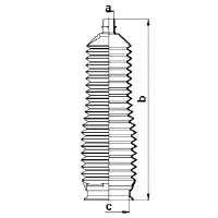 83905 GKN-Spidan bota de proteção do mecanismo de direção (de cremalheira)