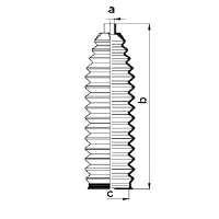 83899 GKN-Spidan bota de proteção do mecanismo de direção (de cremalheira)