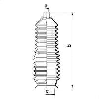 83872 GKN-Spidan bota de proteção do mecanismo de direção (de cremalheira)