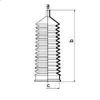 Bota de proteção do mecanismo de direção (de cremalheira) 6153313 Ford