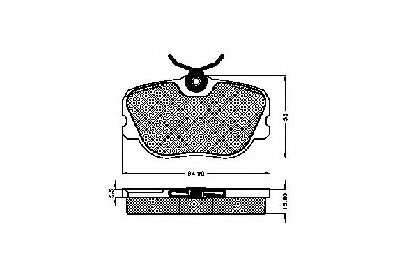 Передние тормозные колодки 31491 GKN-Spidan