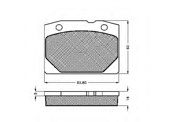 Передние тормозные колодки 30057 GKN-Spidan