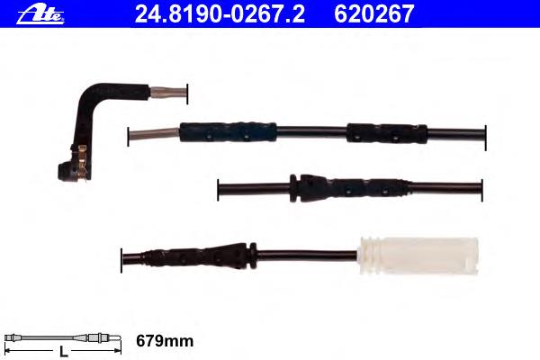 Сигнализатор износ тормозных колодок ATE 24819002672 цена, от 9.98 USD