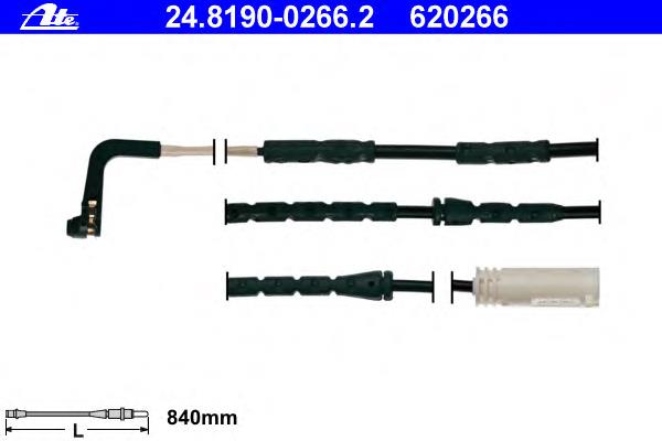 24819002662 ATE sensor dianteiro de desgaste das sapatas do freio