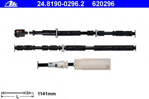 24.8190-0296.2 ATE sensor dianteiro de desgaste das sapatas do freio