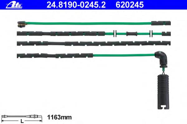 24.8190-0245.2 ATE sensor traseiro de desgaste das sapatas do freio