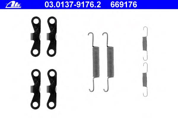 03.0137-9176.2 ATE kit de reparação dos freios traseiros