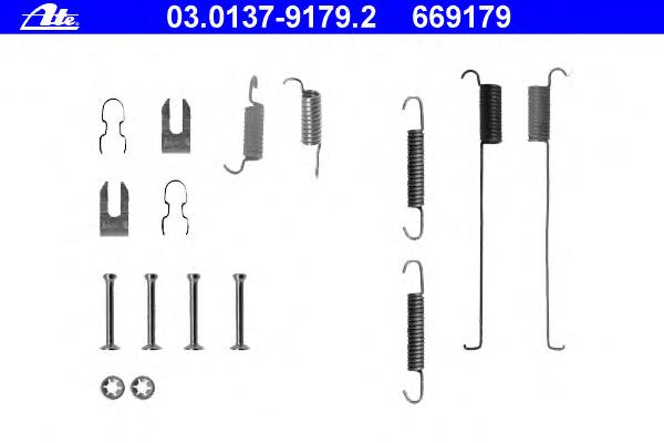 03.0137-9179.2 ATE kit de reparação das sapatas do freio