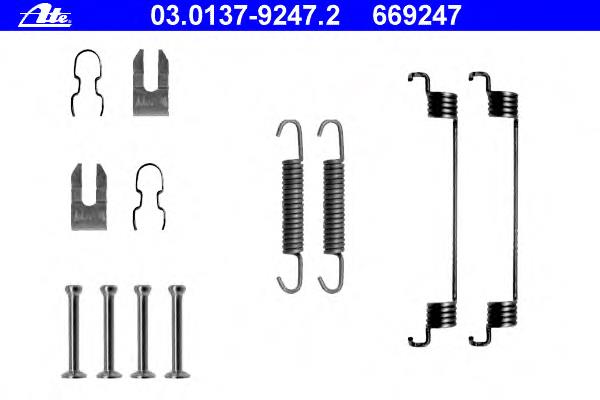03.0137-9247.2 ATE kit de reparação das sapatas do freio