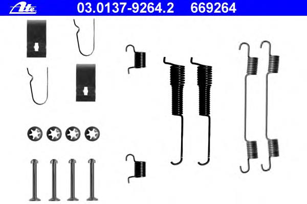 03.0137-9264.2 ATE kit de reparação das sapatas do freio