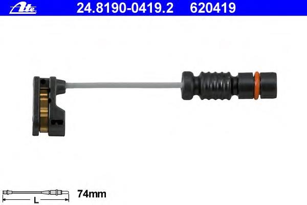 24819004192 ATE sensor dianteiro de desgaste das sapatas do freio