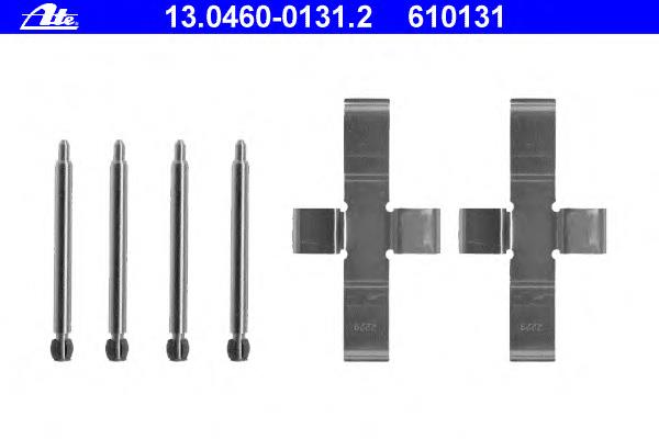 13.0460-0131.2 ATE kit de molas de fixação de sapatas de disco dianteiras