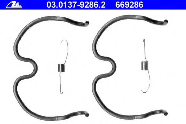 03-0137-9286-2 ATE kit de reparação dos freios traseiros