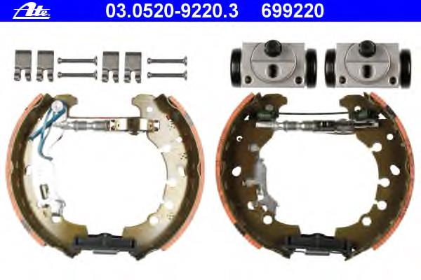 Sapatas do freio traseiras de tambor BBS1116K Borg&beck