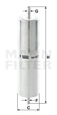 WK6021 Mann-Filter filtro de combustível