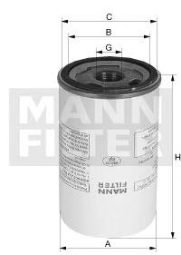 Filtro del secador de aire (separador de agua y aceite) (CAMIÓN) LB137420 MANN