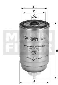 Filtro de combustível WK7162X Mann-Filter