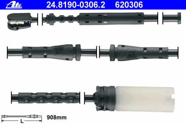 24819003062 ATE sensor dianteiro de desgaste das sapatas do freio