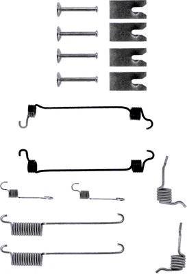 8DZ355200391 HELLA kit de montagem das sapatas traseiras de tambor