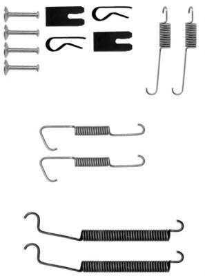 Kit de reparação das sapatas do freio para Citroen C3 (FC)