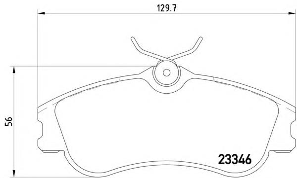 8DB355018541 HELLA sapatas do freio dianteiras de disco