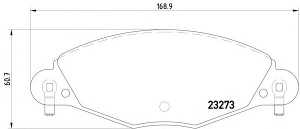 Передние тормозные колодки 8DB355019421 HELLA