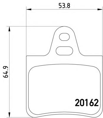 Задние тормозные колодки 8DB355019011 HELLA