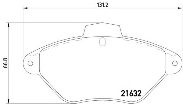 Передние тормозные колодки 8DB355019211 HELLA