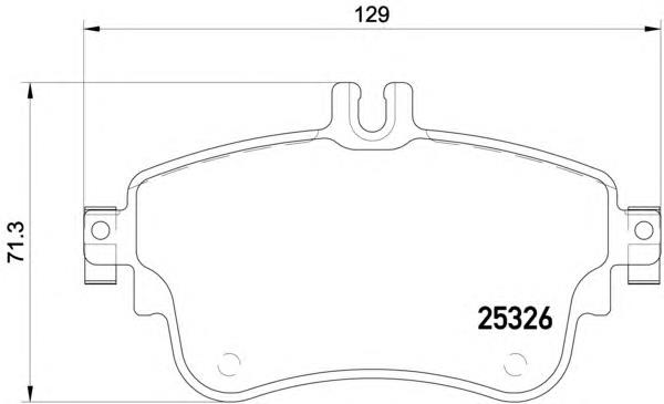 Передние тормозные колодки 8DB355019751 HELLA