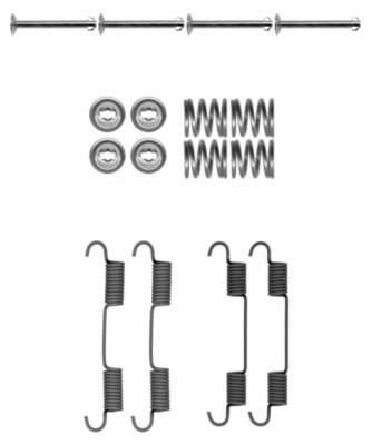 8DZ355202051 HELLA kit de reparação das sapatas do freio