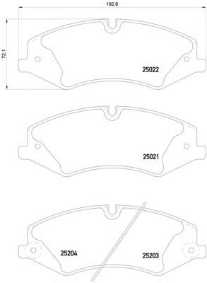 8DB355015551 HELLA sapatas do freio dianteiras de disco