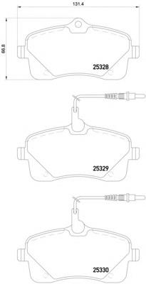 8DB355016261 HELLA sapatas do freio dianteiras de disco