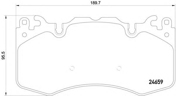 8DB355016151 HELLA sapatas do freio dianteiras de disco