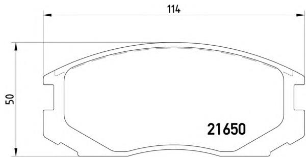 Передние тормозные колодки 8DB355016311 HELLA