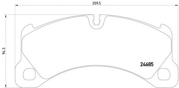 BPA1345.50 Open Parts sapatas do freio dianteiras de disco