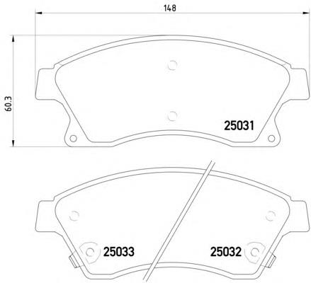 8DB355015231 HELLA sapatas do freio dianteiras de disco