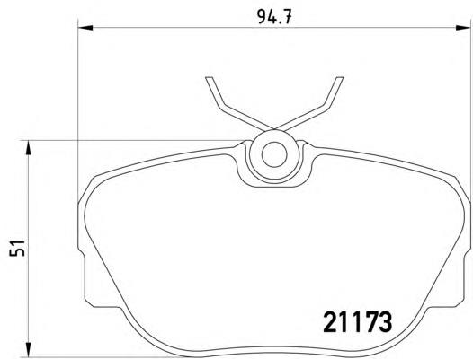 8DB355017811 HELLA sapatas do freio dianteiras de disco